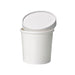 Pot carton blanc chaud et froid avec couvercle carton   H100mm 470ml - 250Pcs