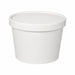 Pot carton blanc chaud et froid avec couvercle carton   H60mm 230ml - 250Pcs