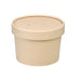 Pot carton fibre de bambou chaud et froid avec couvercle   H75mm 240ml - 500Pcs