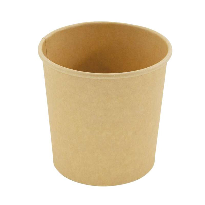 Pot carton kraft brun chaud et froid   H89mm 360ml - 500Pcs