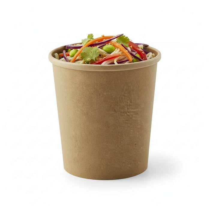 Pot carton kraft brun chaud et froid   H104mm 490ml-500Pcs