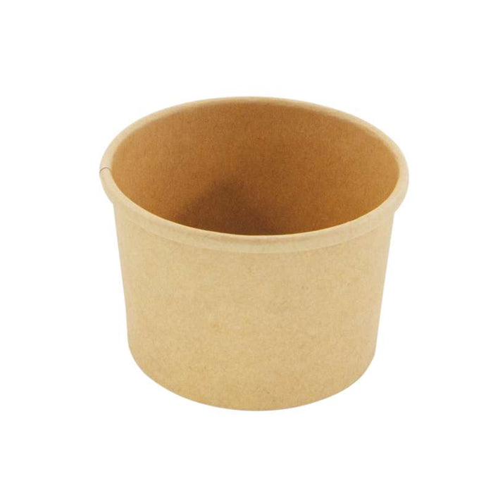 Pot carton kraft brun chaud et froid   H62mm 230ml - 500Pcs