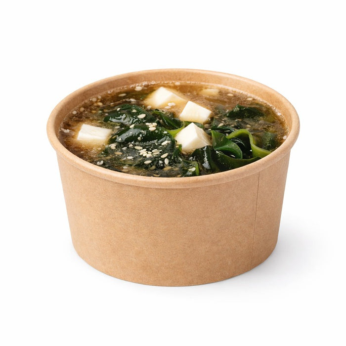 Pot carton kraft brun chaud et froid   H62mm 230ml - 500Pcs
