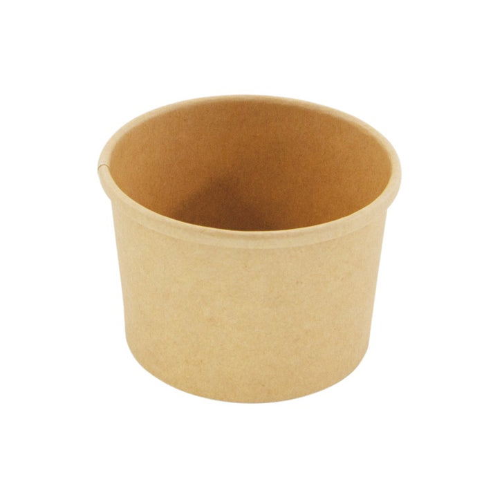Pot carton kraft brun chaud et froid   H62mm 230ml - 500Pcs