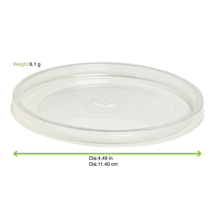 Couvercle rentrant transparent en plastique PP-500Pcs