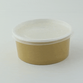 Couvercle rentrant transparent en plastique PP-500Pcs