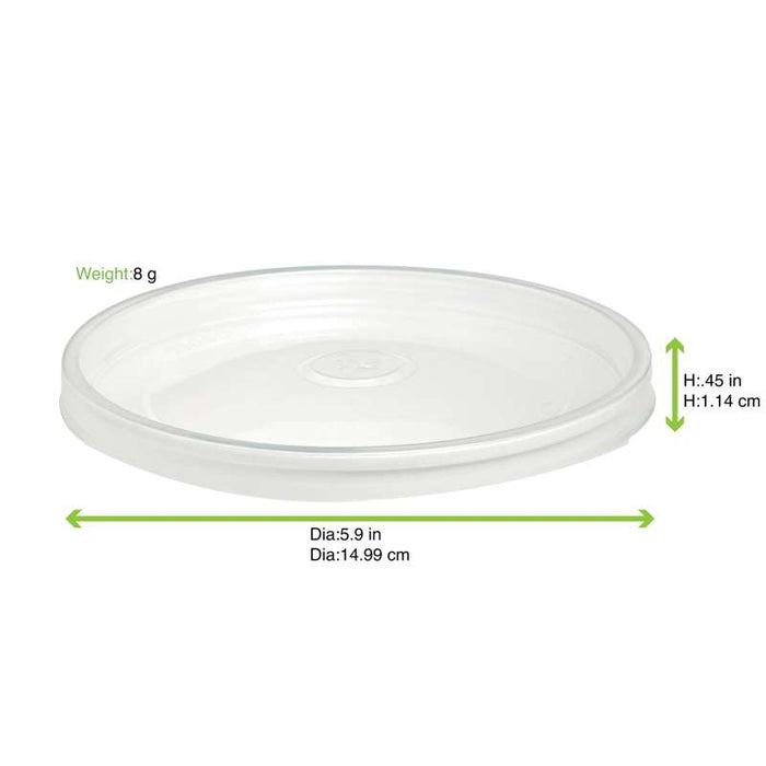 Couvercle rentrant transparent en plastique PP  H10mm-360Pcs