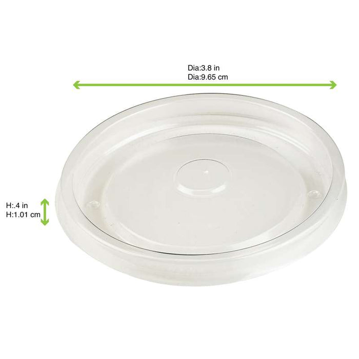 Couvercle rentrant en PP transparent Ø96mm - 500Pcs