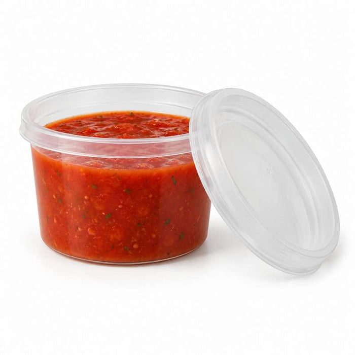 Couvercle rentrant en PP transparent Ø96mm - 500Pcs