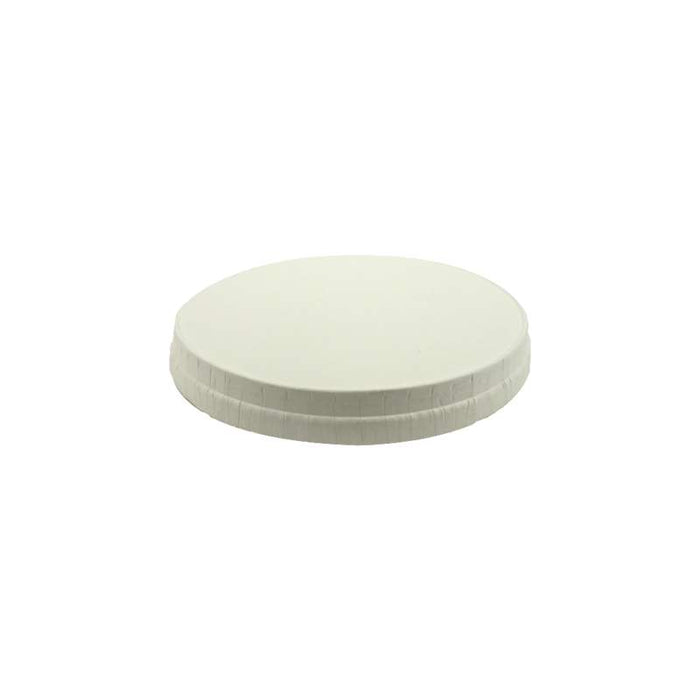 Couvercle en carton blanc sans plastique Ø115mm - 500Pcs