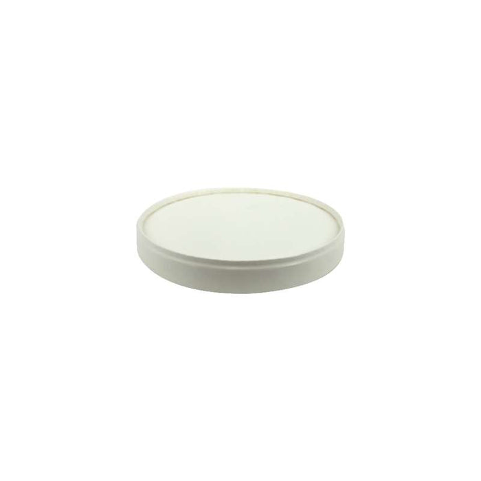 Couvercle sans plastique en carton blanc Ø90mm - 500Pcs