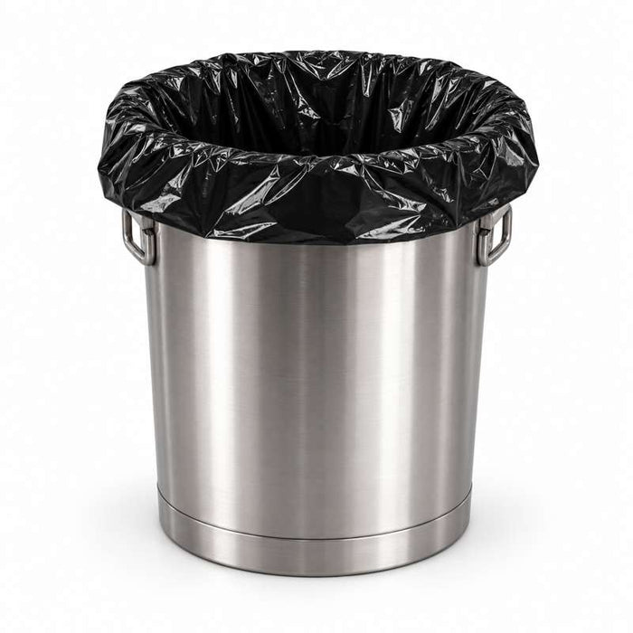 Sac poubelle noir à soufflet 420x400mm H850mm 100L - 200Pcs