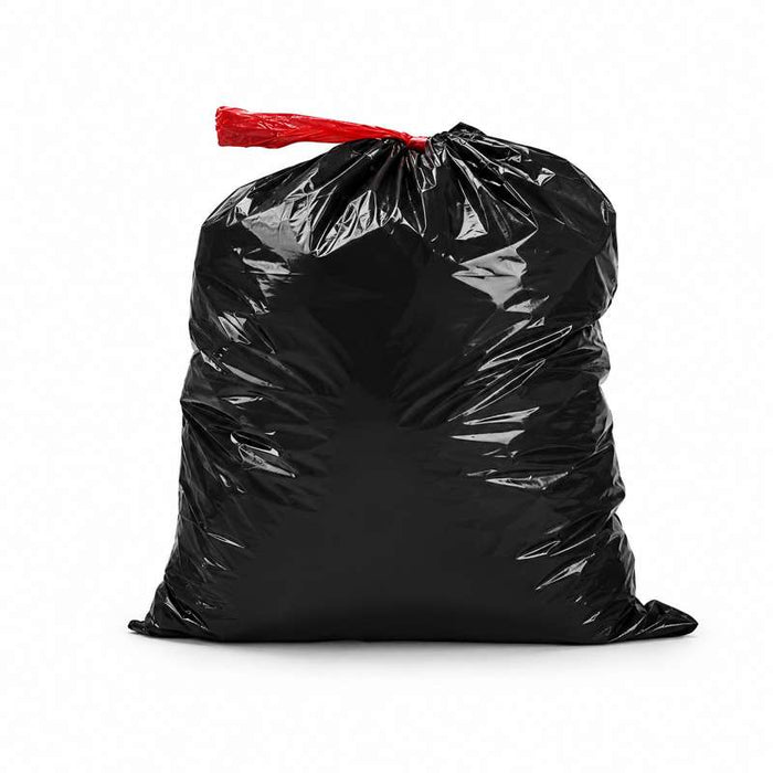 Sac poubelle noir à soufflet 420x400mm H850mm 100L - 200Pcs
