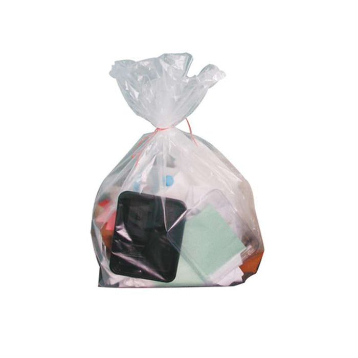 Sac poubelle transparent à soufflets en rouleau 410x405mm H1050mm 130L - 100Pcs