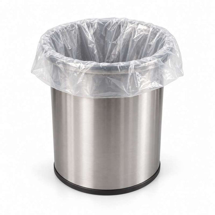 Sac poubelle transparent à soufflets en rouleau 410x405mm H1050mm 130L - 100Pcs