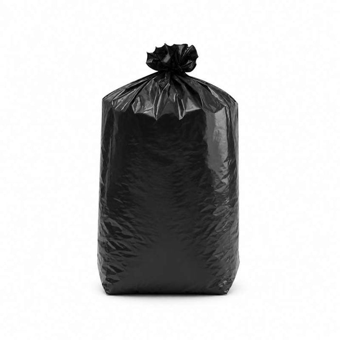 Grand sac poubelle noir à soufflet 900x1100mm 160L - 100Pcs