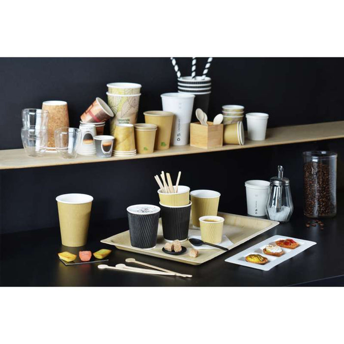 Spatule à café bois à bouts carrés  5x1mm H140mm-10000Pcs