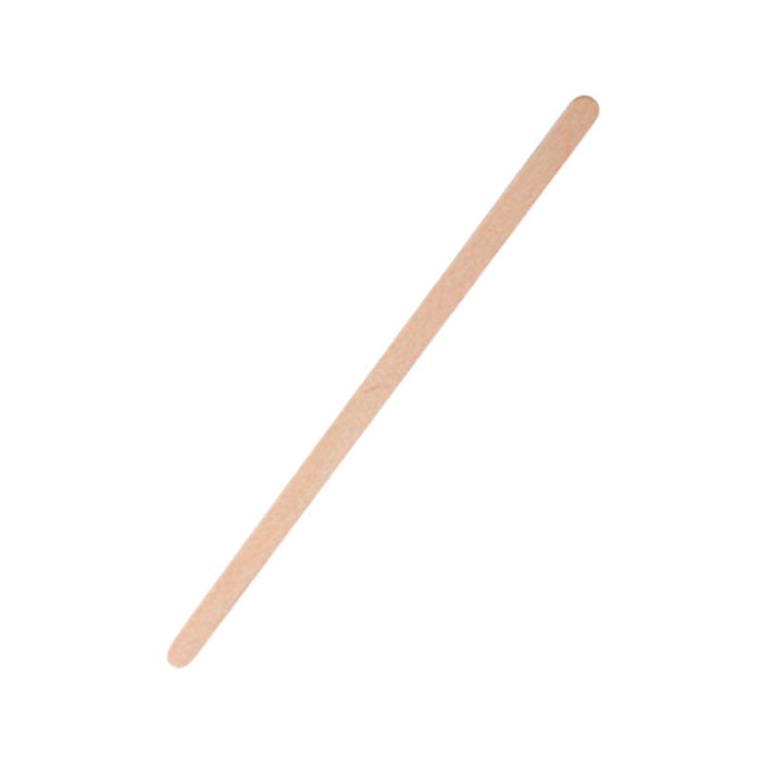 Spatule à café bois à bouts arrondis en boite distributrice  5 H140mm-10000Pcs