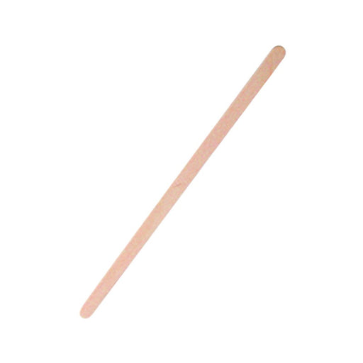 Spatule à café bois à bouts arrondis en boite distributrice  6 H176mm-10000Pcs