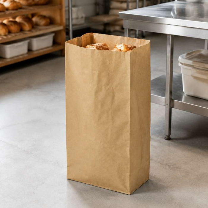 Sac poubelle papier kraft 2 feuilles type  60L  360x240mm H670mm 120000ml-50Pcs