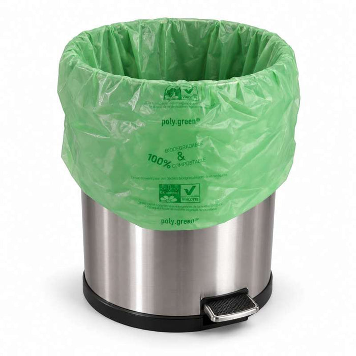 Sac poubelle à soufflets avec lien 400x150mm H1100mm 110L - 100Pcs