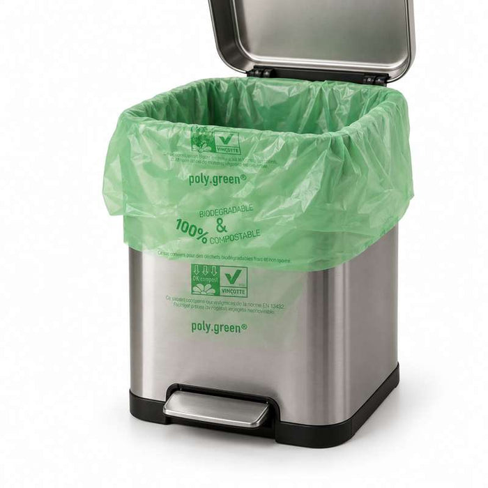 Sac poubelle 60 litres à soufflets avec lien 380x150mm H820mm 60L - 250Pcs