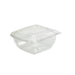 Saladier PET carré transparent 190x190mm H80mm 1500ml-150Pcs