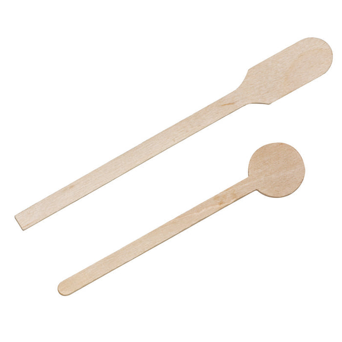Spatule à café en bois à embout rond  H180mm-5000Pcs