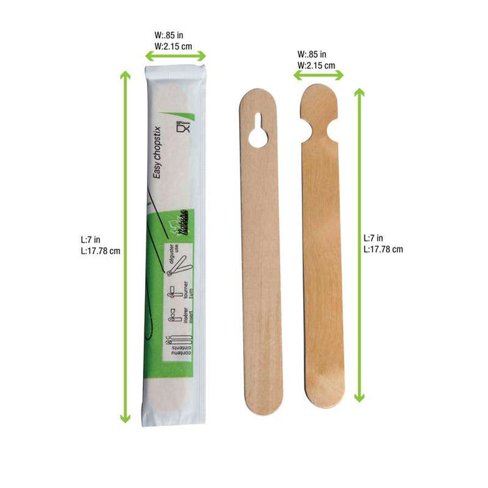 Baguette bois pour débutant emballée par paire  H150mm-1000Pcs