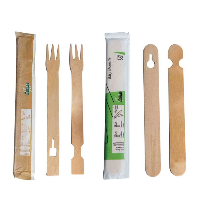 Baguette bois pour débutant emballée par paire  H150mm-1000Pcs