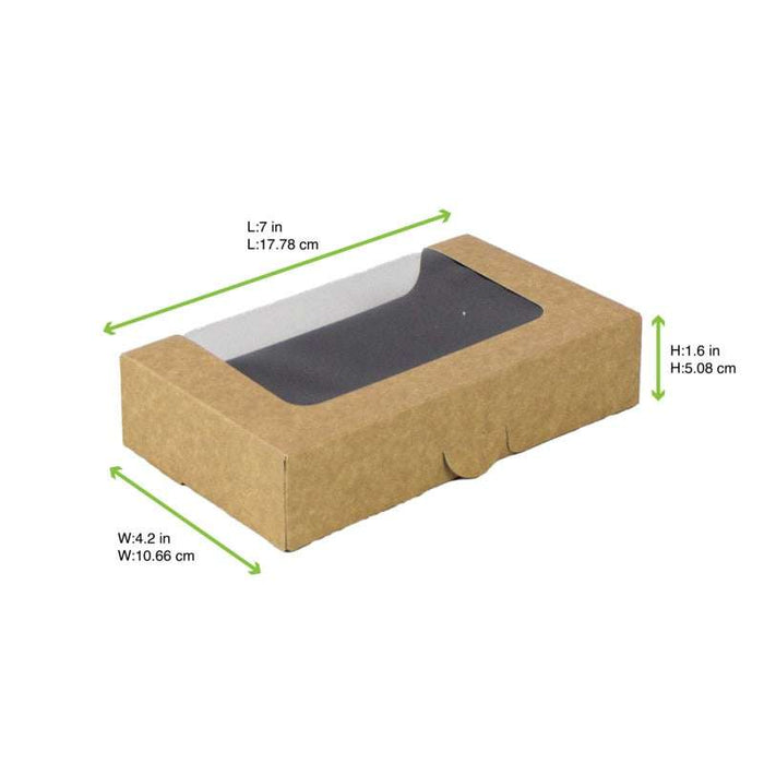 Boîte sushi avec fenêtre antibuée pour 12-14 pieces 179x106mm H40mm-200Pcs