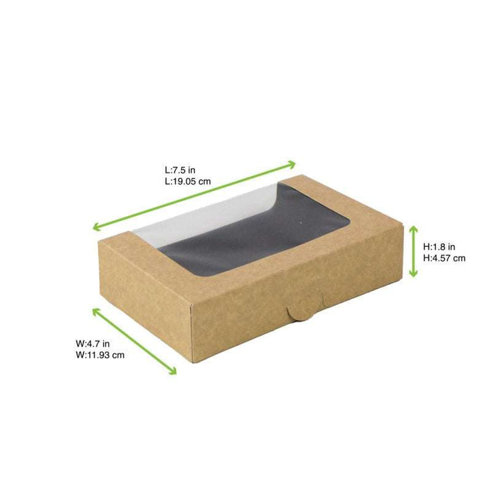 Boîte sushi avec fenêtre antibuée pour 15 pieces 190x120mm H45mm-200Pcs