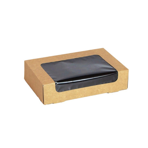 Boîte sushi avec fenêtre antibuée pour 15 pieces 190x120mm H45mm-200Pcs