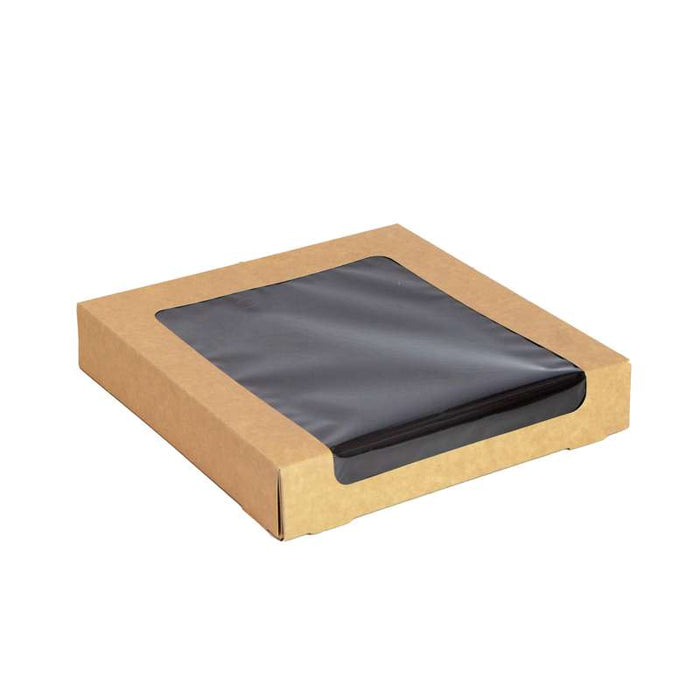 Boîte à sushis 30 à 38 pièces avec fenêtre antibuée 220x220mm H40mm - 200Pcs