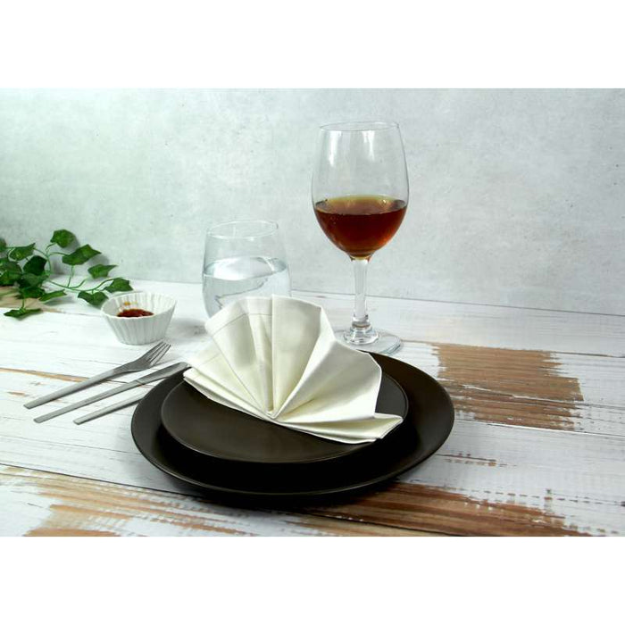 Serviette de table en coton crème 400x400mm - 100Pcs