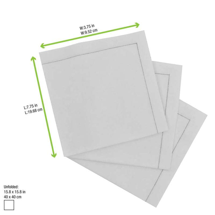 Serviette de table en coton crème 400x400mm - 100Pcs