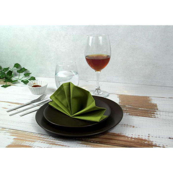 Serviette de table en coton vert 400x400mm - 100Pcs