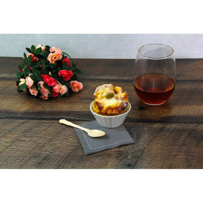 Serviette de table en coton grise 400x400mm - 100Pcs
