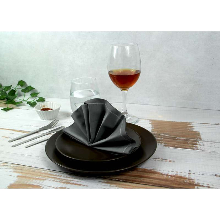 Serviette de table en coton grise 400x400mm - 100Pcs