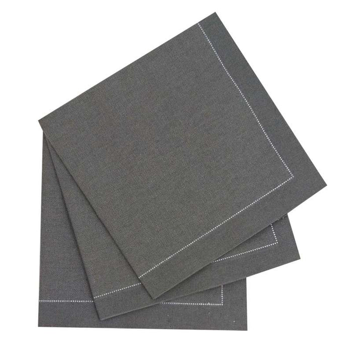 Serviette de table grise en coton 400x400mm - 100Pcs