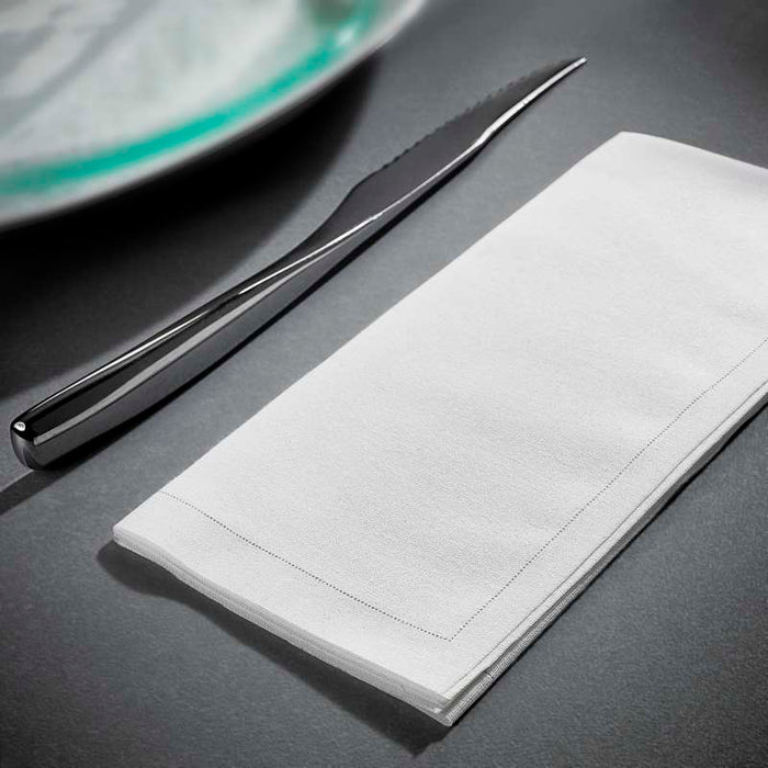 Serviette de table blanche en coton 400x400mm - 100Pcs