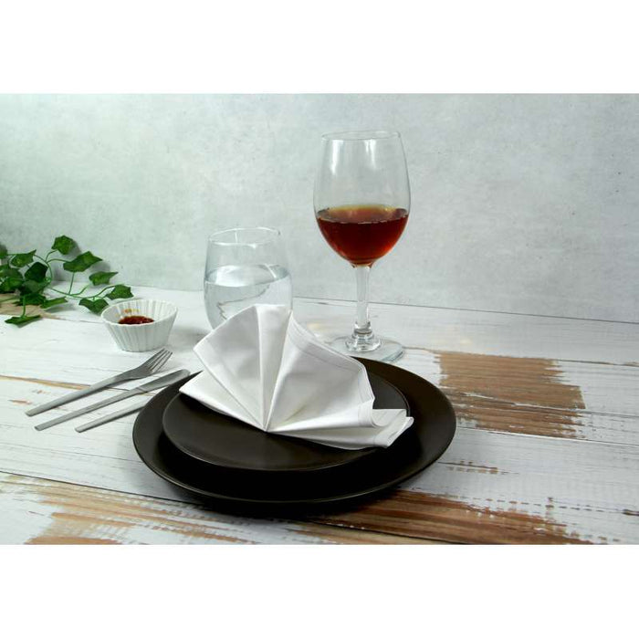 Serviette de table blanche en coton 400x400mm - 100Pcs