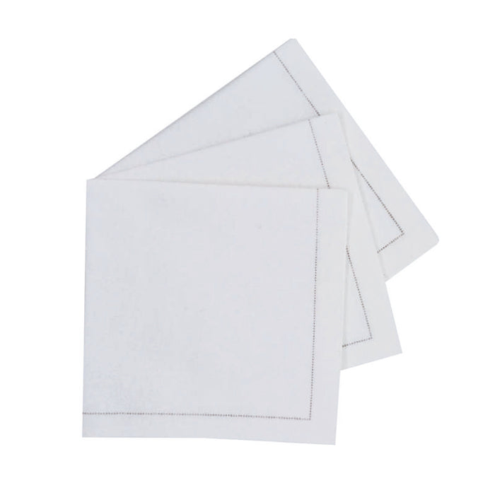 Serviette de table blanche en coton 400x400mm - 100Pcs
