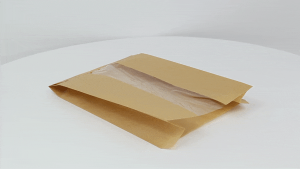 Sac papier kraft brun à fenêtre  280x70mm H180mm-1000Pcs