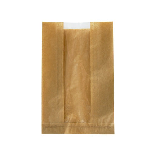 Sac papier kraft brun à fenêtre  280x70mm H180mm-1000Pcs