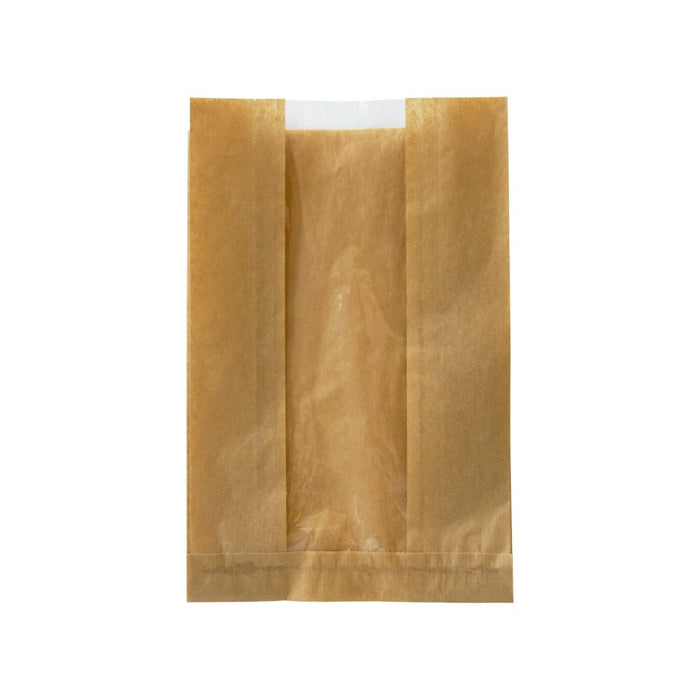 Sac papier kraft brun à fenêtre  280x70mm H180mm-1000Pcs
