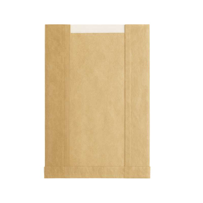 Sac papier kraft brun à fenêtre microperforée 220x110mm H350mm-1000Pcs