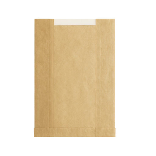 Sac papier kraft brun à fenêtre microperforée 220x110mm H350mm-1000Pcs