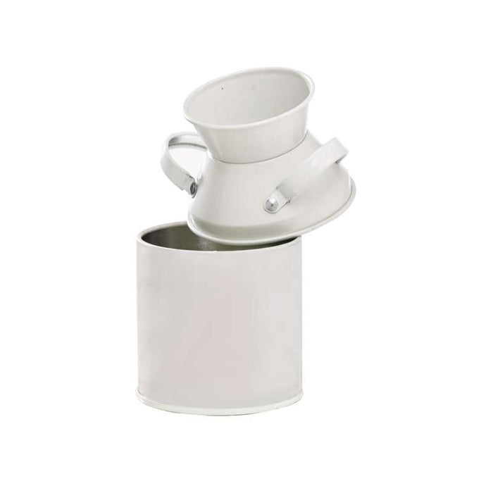 Pot à lait en métal couleur ivoire   H100mm 125ml - 36Pcs
