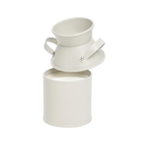 Pot à lait en métal couleur ivoire   H100mm 125ml - 36Pcs